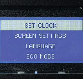 Advanced touch key LCD control panel